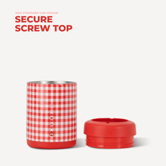 Can Cooler 12oz | 2-in-1 Insulated Standard Can Cooler, Screw-Top Lock – Summer Picnic