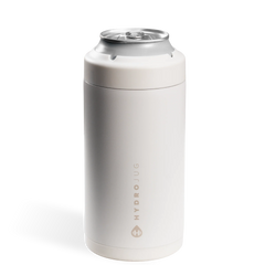 Can Cooler 16oz | 2-in-1 Insulated Tallboy Can Cooler, Screw-Top Lock – Linen
