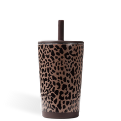 Everyday Tumbler 14oz | Ceramic-Lined Spill-Free Kids Tumbler – Brown Leopard