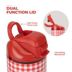 Ease2o 24oz | 2-in-1 Water Bottle with Soft Straw & Chug Spout – Summer Picnic