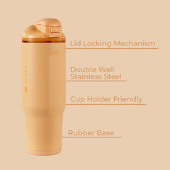Ease2o 32oz | Compact Water Bottle with Straw & Chug Spout – Marigold