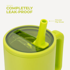 Traveler 40oz | All-Day Insulated Tumbler with Handle – Lemon Lime