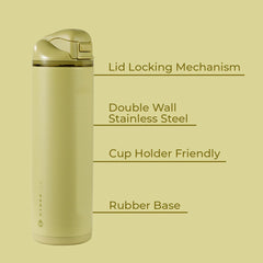 Ease2o 24oz | 2-in-1 Water Bottle with Soft Straw & Chug Spout – Olive