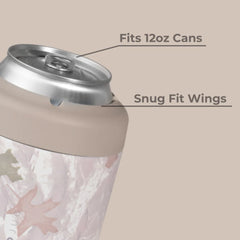 Can Cooler 12oz | 2-in-1 Insulated Standard Can Cooler, Screw-Top Lock – Camo