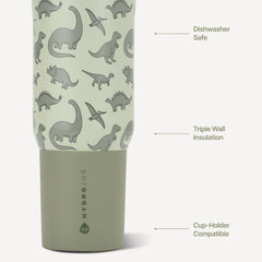 Sport 20oz | Leakproof Kids Insulated Water Bottle – Dinosaur