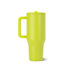 Traveler 40oz | All-Day Insulated Tumbler with Handle – Lemon Lime
